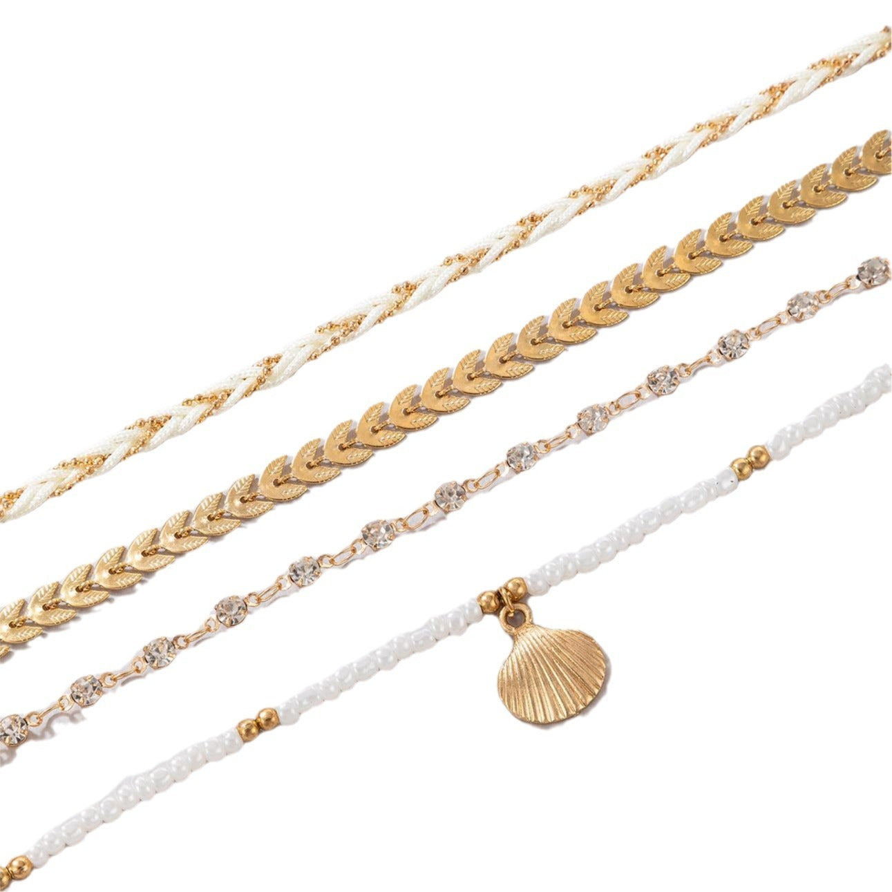 Layered Ankle Charms